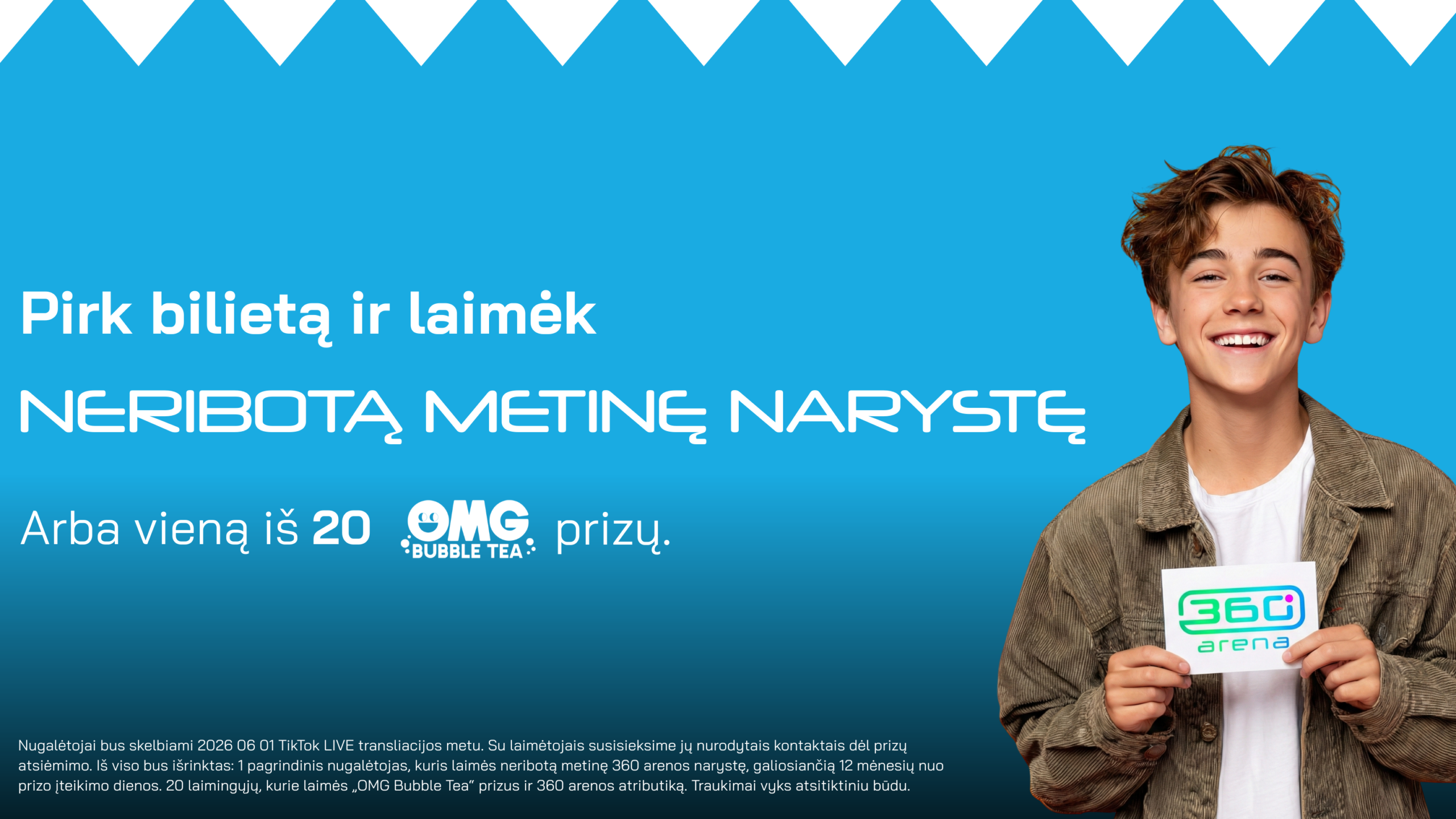 Pirk ir laimėk – 360 Arena konkursas